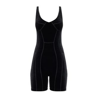 VETEMENTS Playsuits, female, Black, Size: XS Velour jumpsuit