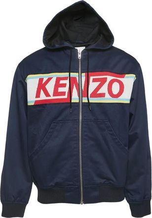 Kenzo Giacca con cappuccio e zip - Blu