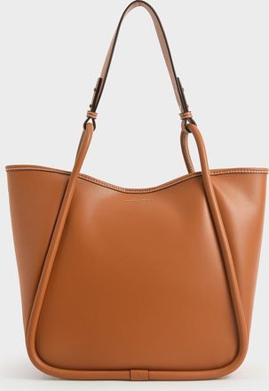 Charles & Keith Lyla Tubular Slouchy Tote Bag