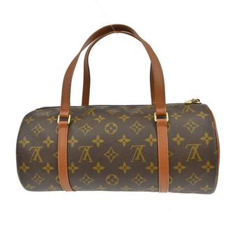 Louis Vuitton Papillon Handbag Monogram Canvas Brown Canvas Handbag (Pre-Owned)