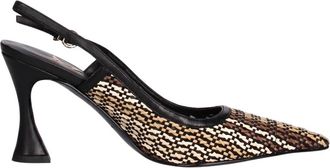 Marc Ellis Silvana Plus Slingback Pomp - Dames - Pumps - Veelkleurig - 40 EU - Leer - Schoenen