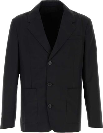 Prada Mens Black Wool Blend Blazer - Size EU 48 (Mens)