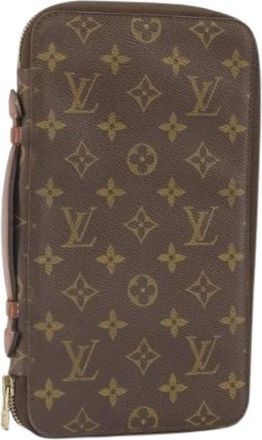 Louis Vuitton Pre-owned Wallets, female, Brown, Size: ONE SIZE Pre-owned Canvas Wallet