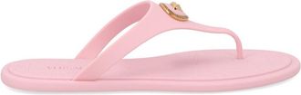 Versace Pink Medusa Emblem TPU Thong Sandals