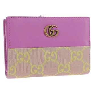 Gucci Pre-owned Wallets, female, Pink, Size: ONE SIZE Pre-owned Vintage Bifold Wallet