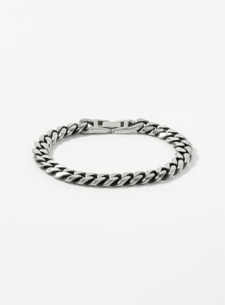 Le 31 Mens Solid curb-link chain bracelet