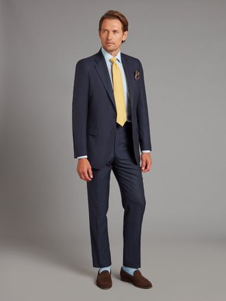 Oliver Brown Mayfair Suit - Navy Windowpane