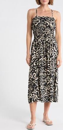 Billabong Riptide Midi Dress in Black Pebble at Nordstrom Rack, Size X-Small