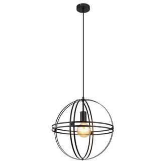 Globo Lighting L&aacute;mpara Colgante - Tamara - Negro - Metal - &Oslash; 40cm - E27