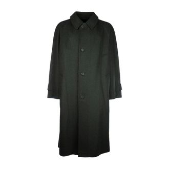 Prada Wool Loden Coat - male - Prada - Single-Breasted Coats - Green - L - Coats
