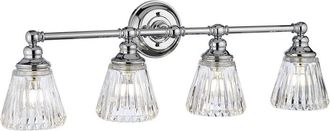 Netlighting Keynes 4 Light Wall Light Polished Chrome IP44