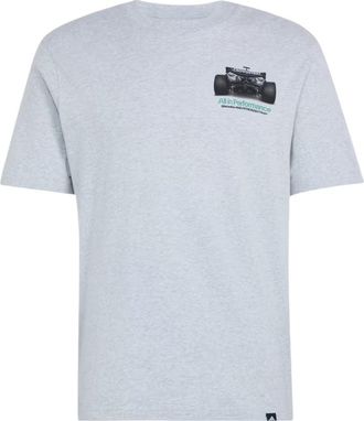 adidas x Mercedes AMG Petronas Formula 1 Team T-Shirt Light Grey Heather Semi Mint Rush HY8001
