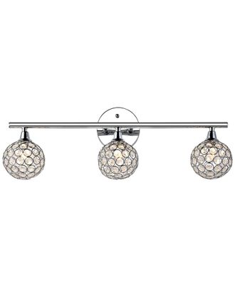 Jonathan Y Designs Jonathan Y Maeve 23In 3-Light Iron/Glass Contemporary Glam Led Vanity Light