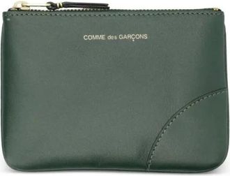 Comme Des Gar&ccedil;ons Leren Lijn Pouch - unisex - Accessoires - Groen - Maat: ONE Size