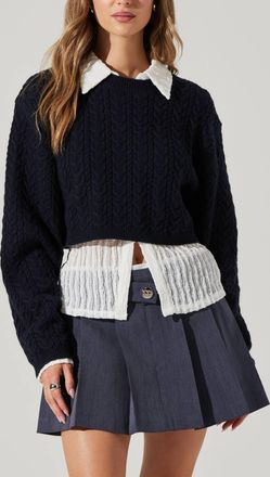Astr Jolie Sweater In Midnight