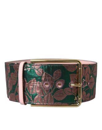Dolce & Gabbana Bloemen Brocade Brede Tailleband