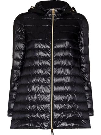 Herno concealed-hood padded jacket - Black