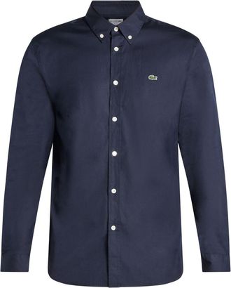 Lacoste cotton shirt - men - Cotton - 38 - Blue