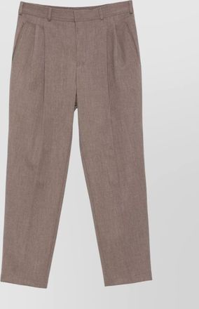 Emporio Armani straight trousers with pleated front and pockets