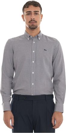 Harmont & Blaine Camisa Texturizada Pied de Poule de Corte Regular - Shirts - Hombre - Azul - 4XL