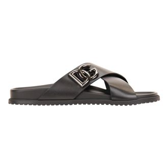 Dolce & Gabbana Sliders, male, Black, Size: 9 1/2 US Sliders