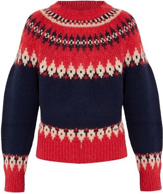 Dsquared2 geometric-pattern sweater - women - Mohair/Wool/Polyamide/Fabric - M