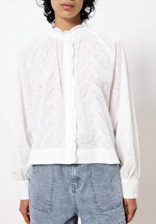 FRNCH Ecrin Button Down Shirt In White