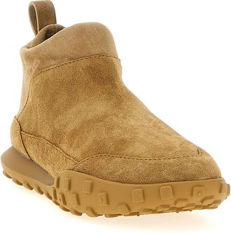 Jil Sander Womens Beige Calfskin Sneakers