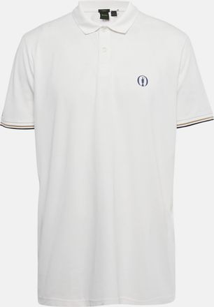 HUGO BOSS Boss By Hugo Boss White Pique Regular Fit Polo T-Shirt