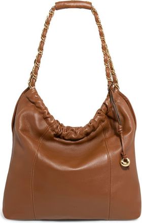 Aim&eacute;e Large Lennon Shoulder Bag in Chestnut at Nordstrom