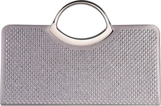 Lady Couture Tango Rhinestone Satin Clutch in Silver at Nordstrom Rack