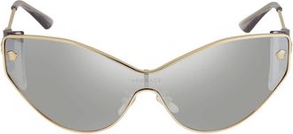 Versace Light Gray Mirrored Silver Cat Eye Ladies Sunglasses VE2239 12526G 147
