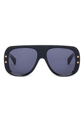 Balmain Pulse pilot-frame sunglasses - unisex - Acetate - One Size - Black