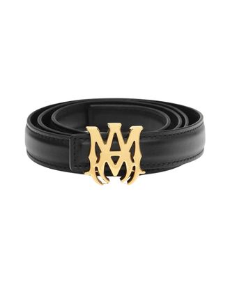 Amiri Mens Amiri Gold MA Black Belt - Size: 100 cm