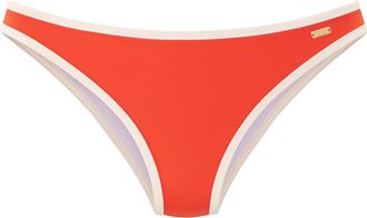 Copenhagen Bikini-Hose COPENHAGEN STUDIOS Emma, Damen, Gr. 34, N-Gr, blutorange, Recycling-Polyamid, kontrastfarbene Details, Badehosen Bikini-Hose, mit Kontrast