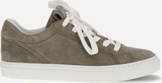 Brunello Cucinelli Sneakers in pelle scamosciata con Precious Loop Woman 36