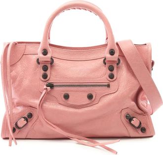 Balenciaga 2010-2025 Small Lambskin Le City satchel - Rosa