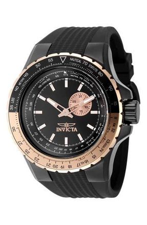 Invicta 49732 Aviator Watch in Black at Nordstrom Rack