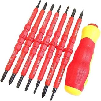 OEM Juego De Destornilladores Aislados Para Electricistas, Destornillador Aislado Con Mango, Juego De Herramientas De Reparaci&oacute;n (juego De 8 Piezas) -crez