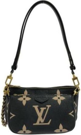 Louis Vuitton Pre-owned Pochette Schoudertas - Dames - Vintage Schoudertas - Zwart - ONE Size - Leer - Vintage