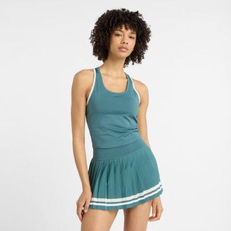 New Balance Donna Novelty Tournament Tank in Verde, Maglia di Poliestere, Taglia M