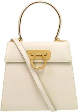 Ferragamo Pre-owned Handbags, female, White, Size: ONE SIZE Pre-owned Handbag