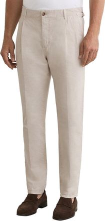 Reiss Pablo Side Adjuster Linen-Blend Trouser