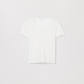 Asket The Scoop Neck Top Off White
