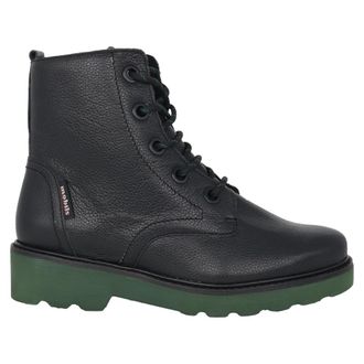 Mephisto Zwarte laars voor brede voeten - Dames - Veterlaarzen - Zwart - 37 EU - Schoenen