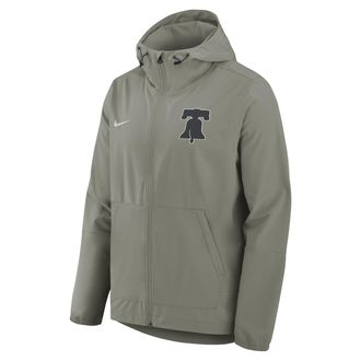 Nike Philadelphia Phillies Unlimited Packable Nike Mens MLB Full-Zip Hooded Jacket in Grey | 02P1N05KPP-VCZ