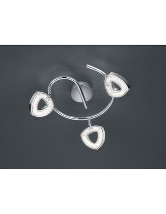 Reality Girandola Tours Foco 3 Focos Led Cromo &Oslash;25 Cm Trio Iluminaci&oacute;n