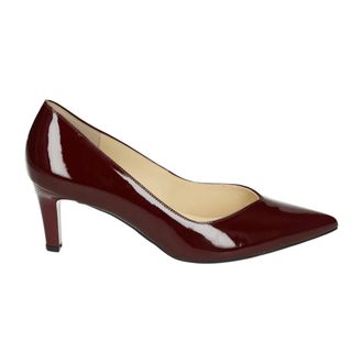 Högl Schoenen, Dames, Bruin, 41 EU, Leer, Bordeaux Pumps met Rubberen Zool