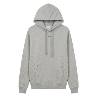 Off-white Hoodie van French Terry - Heren - Sweatshirts & Hoodies - Grijs - Maat: XS Katoen