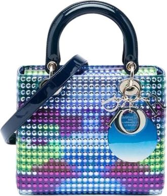 Dior Pre-owned Lady Dior - Dames - Pre-owned - Veelkleurig - Maat: ONE Size Leer